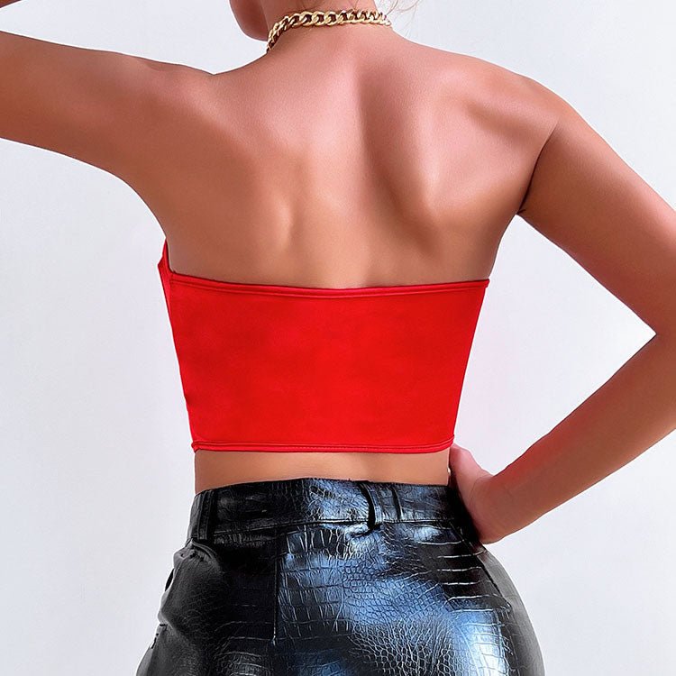 Elegant Strapless Red Corset - Late Night Lingerie