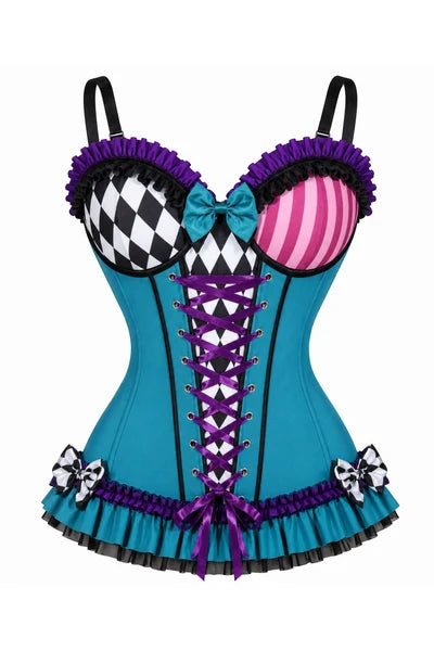 Lavish Mad Tea Party Lycra Corset