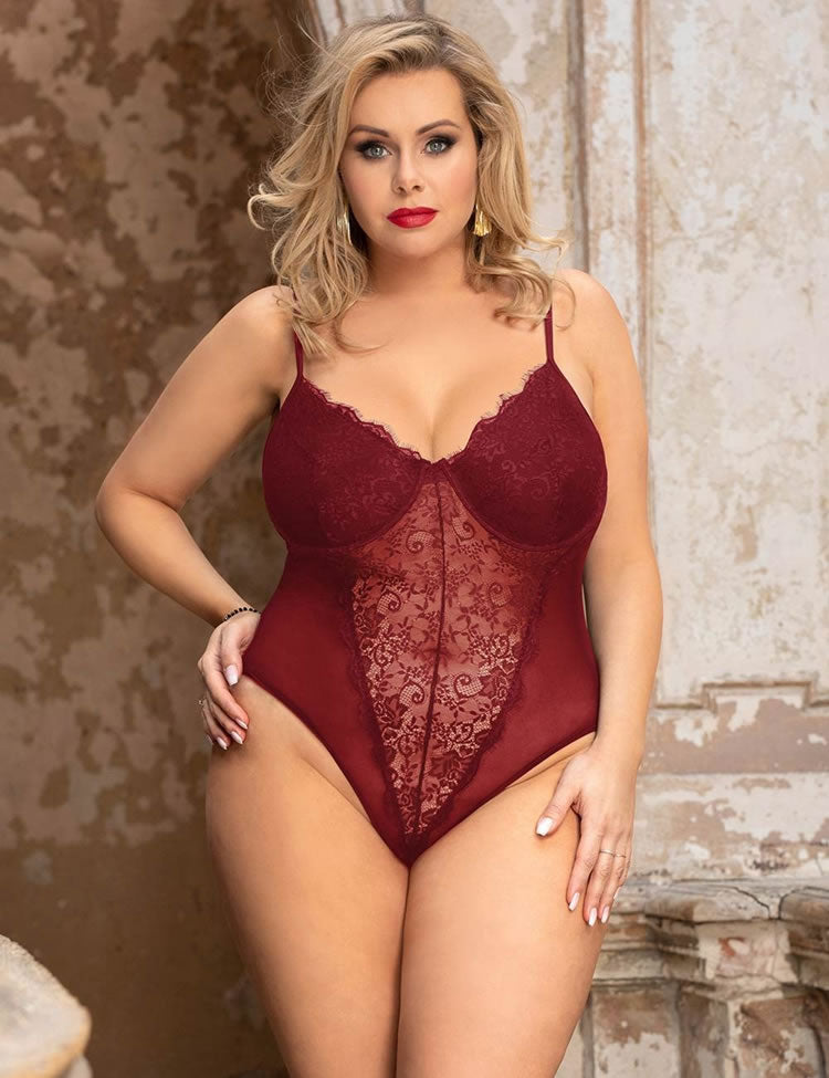 Plus Size Want You In The Worst Way Teddy