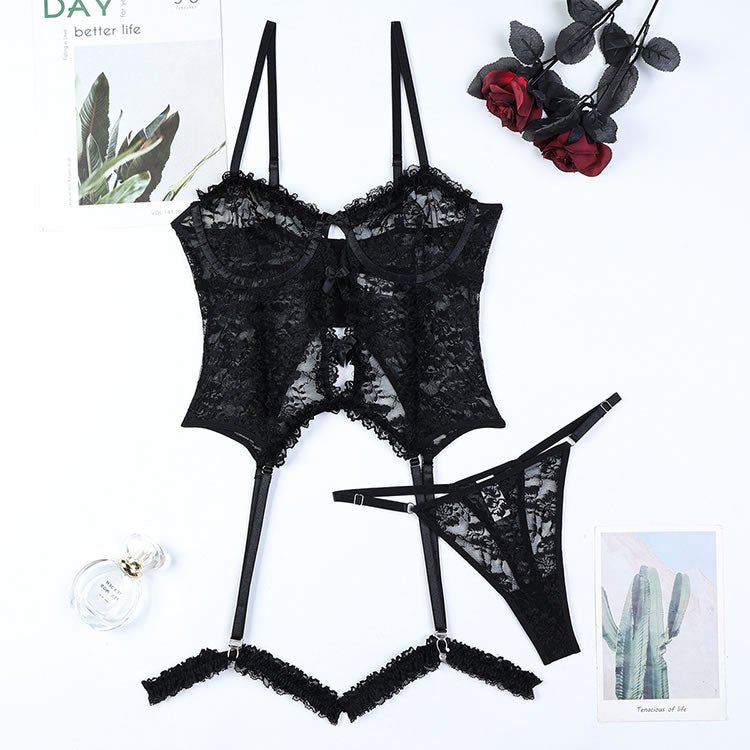 Midnight Passion Bustier Set - Late Night Lingerie