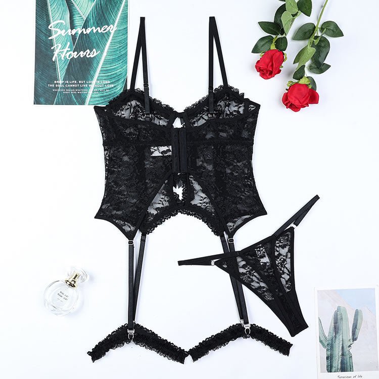 Midnight Passion Bustier Set - Late Night Lingerie