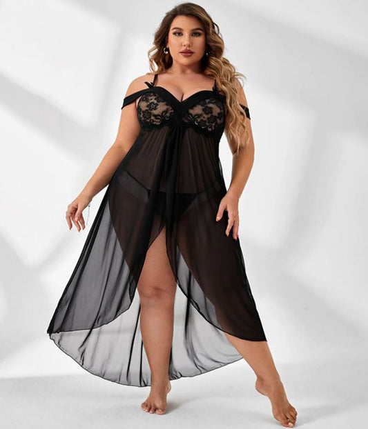 Plus Size Can't Let You Go Maxi Gown - Late Night Lingerie