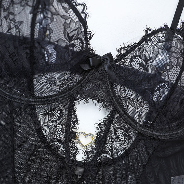 Plus Size Elegant Lace Sexy Teddy - Late Night Lingerie