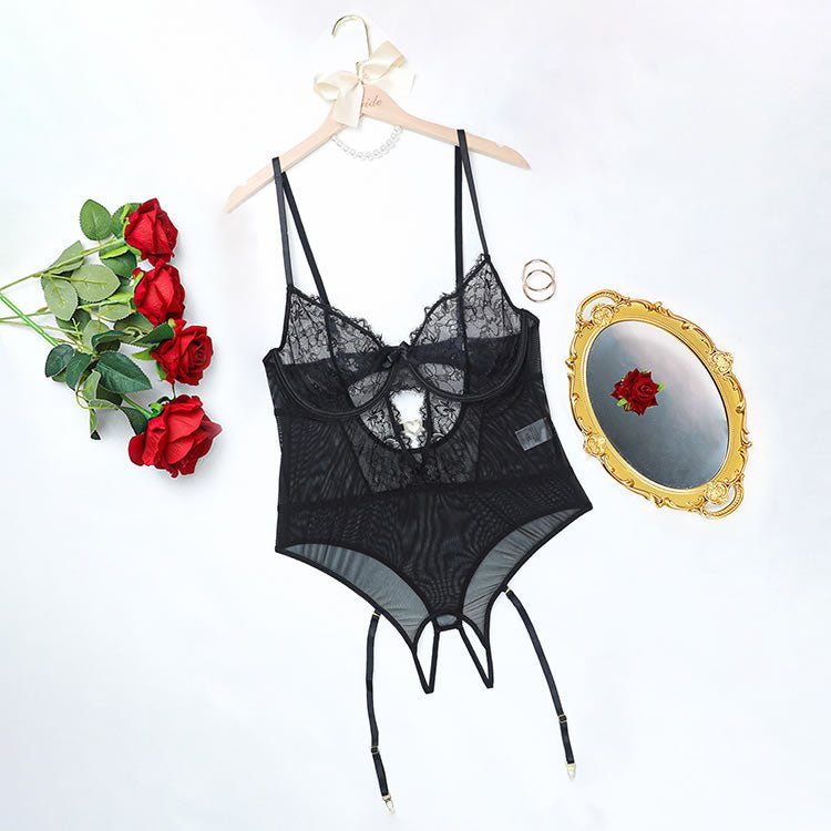 Plus Size Elegant Lace Sexy Teddy - Late Night Lingerie