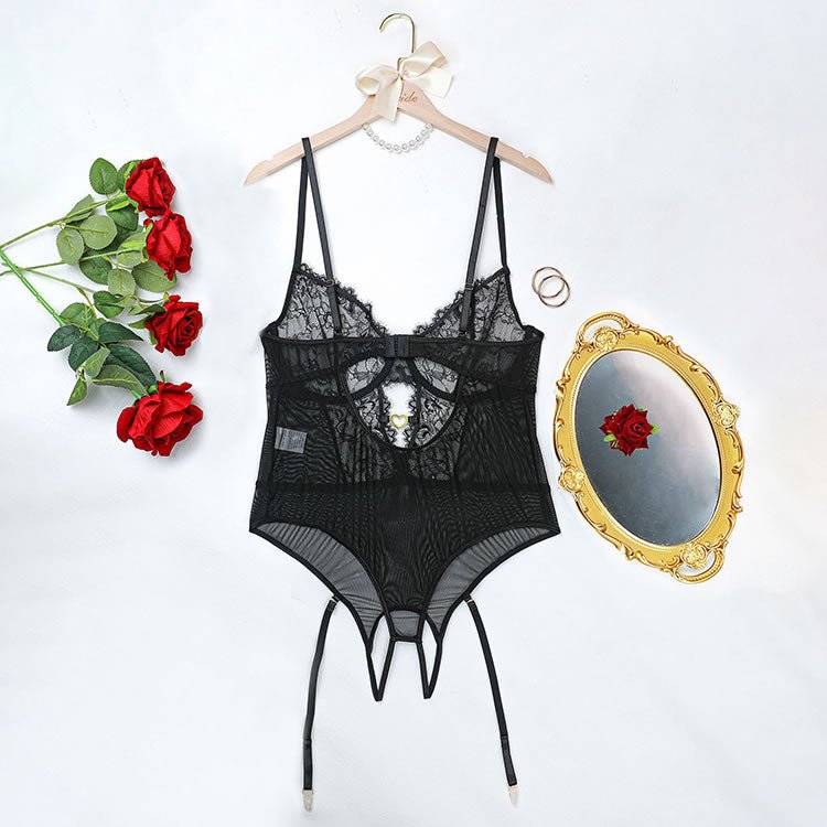 Plus Size Elegant Lace Sexy Teddy - Late Night Lingerie