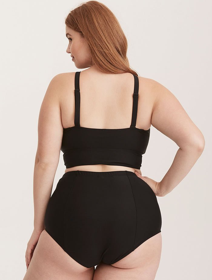 Plus Size Floral High Waisted Bikini Swimsuit - Late Night Lingerie