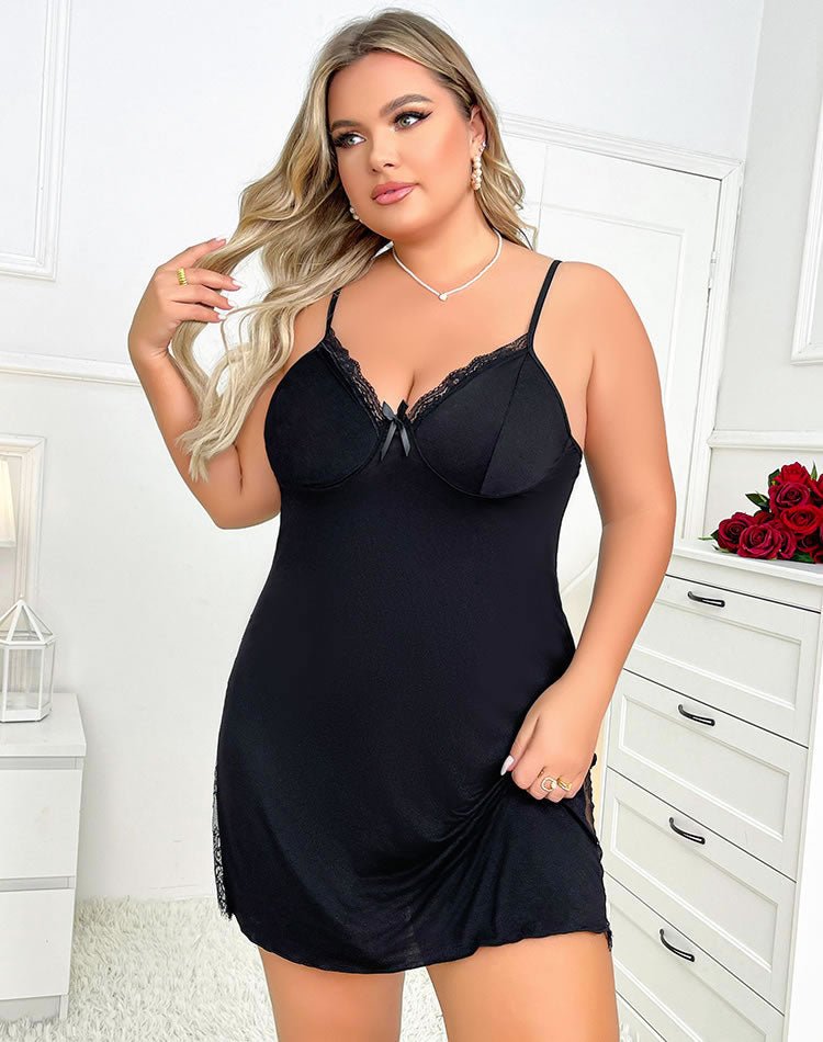 Plus Size Hot And Unbothered Chemise - Late Night Lingerie