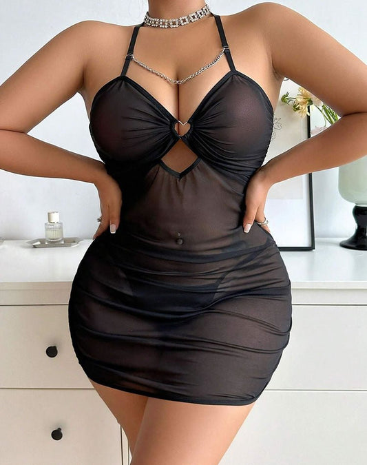 Plus Size Hot And Unbothered Chemise - Late Night Lingerie
