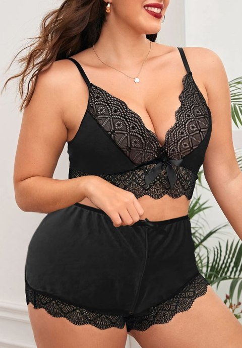Plus Size Not My Type Bra Set - Late Night Lingerie