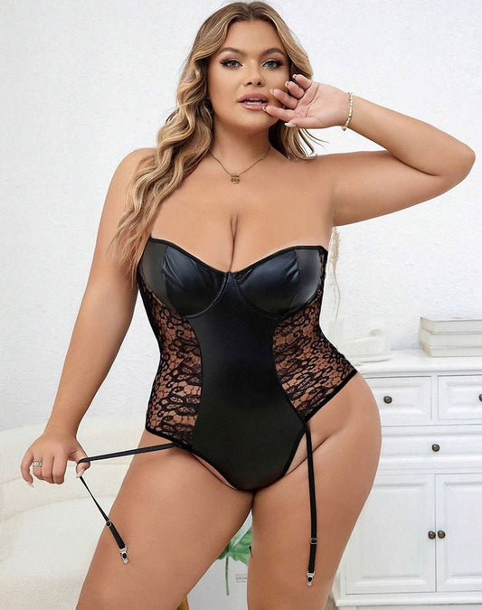 Plus Size Play Time Lace Teddy - Late Night Lingerie