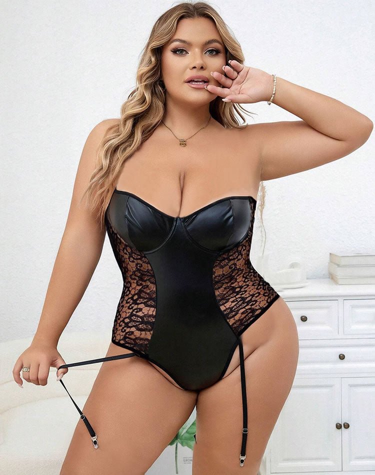 Plus Size Play Time Lace Teddy - Late Night Lingerie