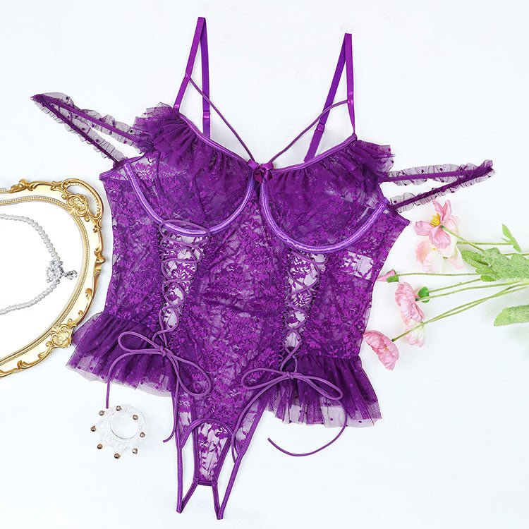 Plus Size Romance Lace Teddy - Late Night Lingerie