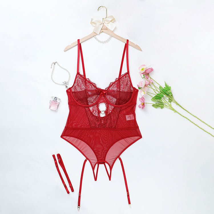 Plus Size Seductive Lace Sexy Teddy - Late Night Lingerie