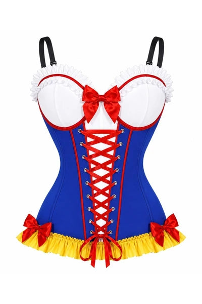 Poison Apple Princess Corset Top | Blue Stretch Lycra Costume
