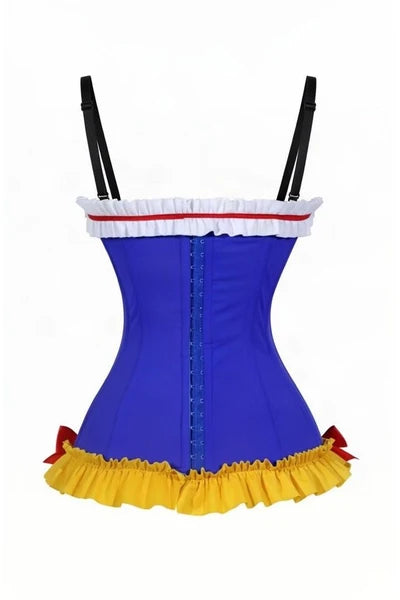 Poison Apple Princess Corset Top | Blue Stretch Lycra Costume