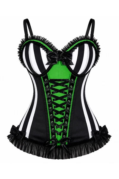 Lavish Mad Tea Party Corset Bustier with Underwire Cups