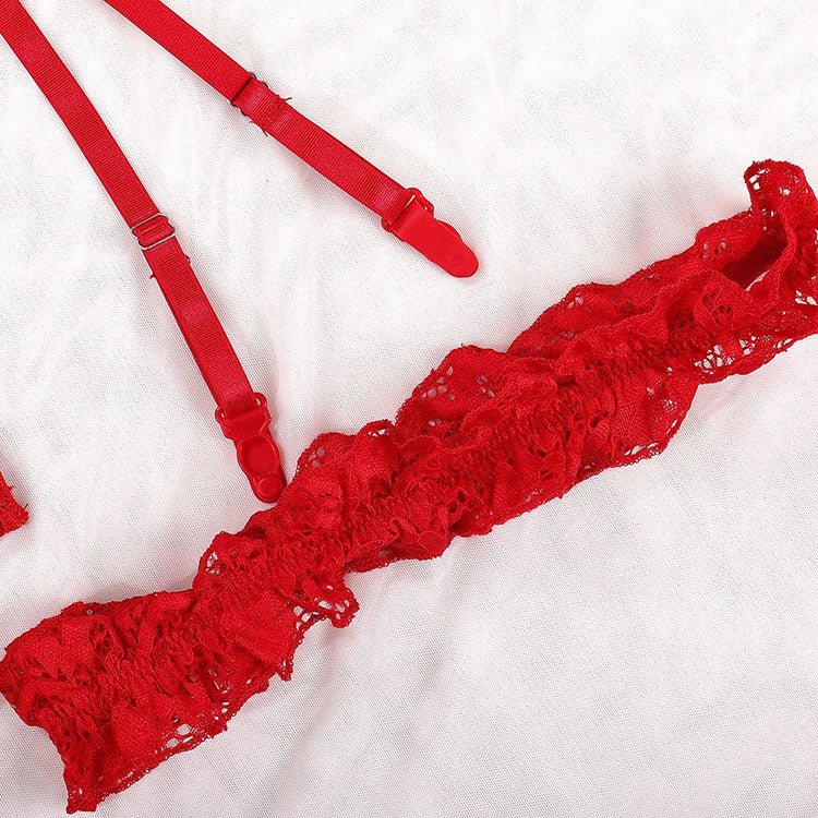 Romantic Lace Teddy with Sheer Panels - Late Night Lingerie