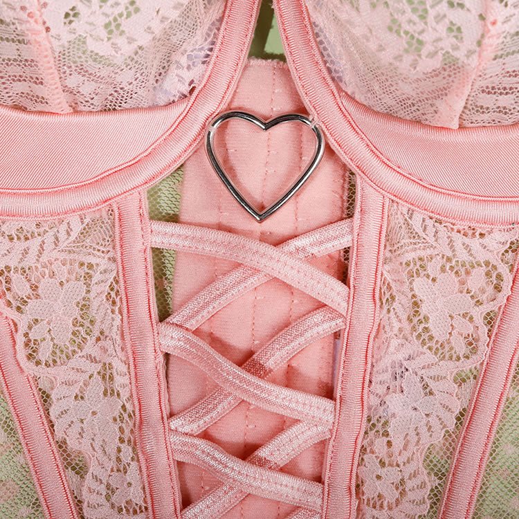 Stunning Longline Lace Bra Set - Late Night Lingerie