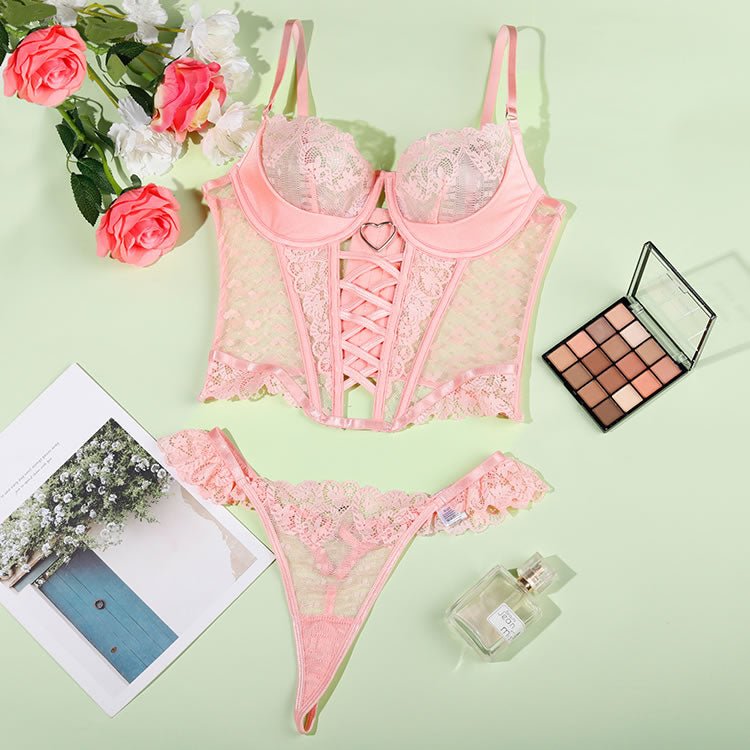 Stunning Longline Lace Bra Set - Late Night Lingerie
