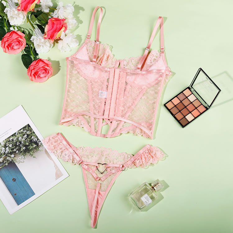 Stunning Longline Lace Bra Set - Late Night Lingerie