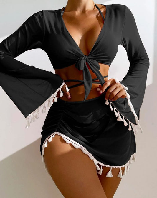 Time In The Sun Skirt 4 Piece Bikini - Late Night Lingerie