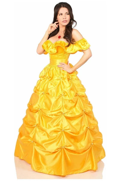 Lavish Yellow Brick Road Corset Bustier Corset with Underwire Cups