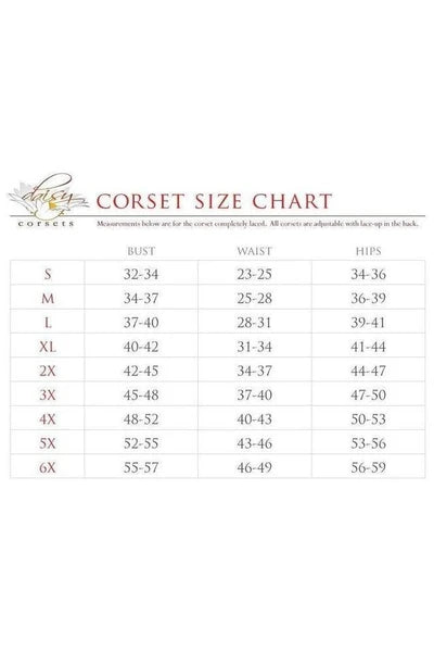 Top Drawer Down the Rabbit Hole Steel Boned Corset