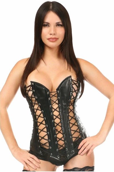 Top Drawer Lace-Up Steel Boned Over Bust Corset - Late Night Lingerie