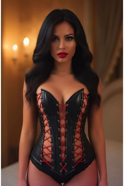 Top Drawer Lace-Up Steel Boned Over Bust Corset