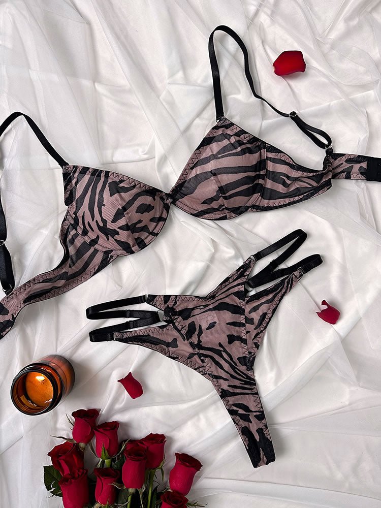 Wild Desires Mesh Panty 2 Piece Set - Late Night Lingerie