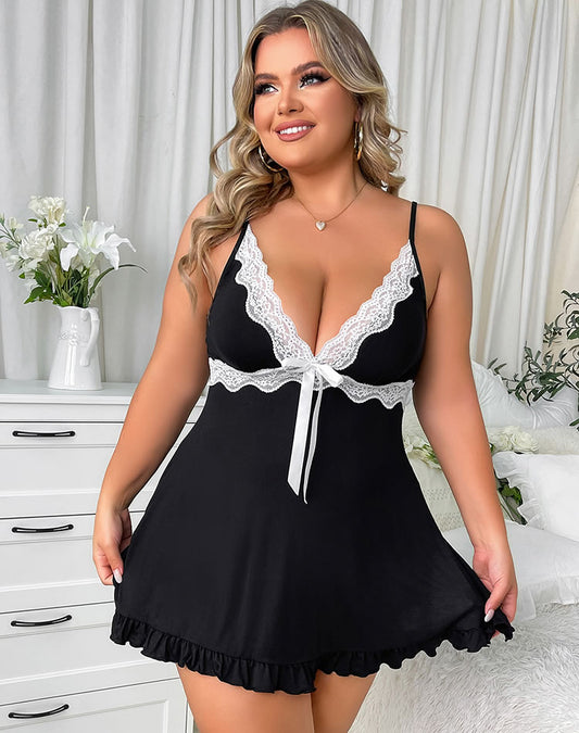 Plus Size Romantic Nights Babydoll