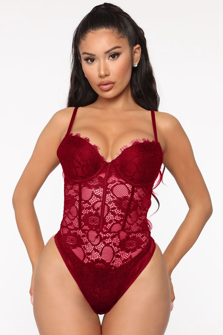 Lay Me Down lace Teddy