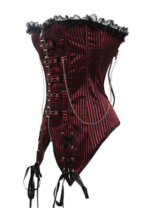 Women's Gothic Overbust Steel Boned Corset Clubwear Costume