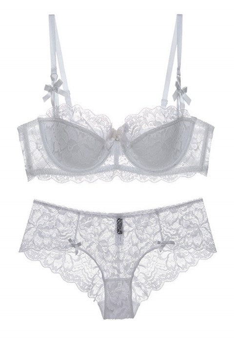 Unlined Lace Bra And Panty