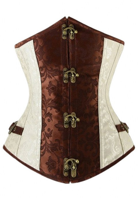 Brown Noble Steampunk Costume Underbust Corsets