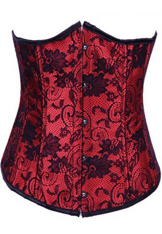 Red lace zipper shape of corsets court sexy lingerie
