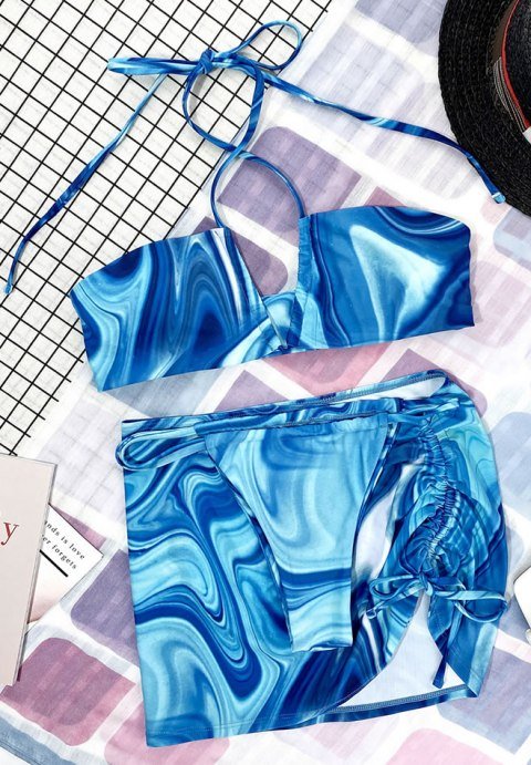 Cloud Chasing 3 Piece Bikini Cover Up Set - Late Night Lingerie