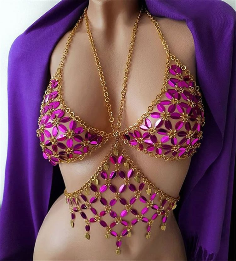 Crystal Sparkling Crop Top - Late Night Lingerie