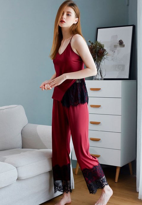 Cuddle and Sleep Satin PJ Set - Late Night Lingerie