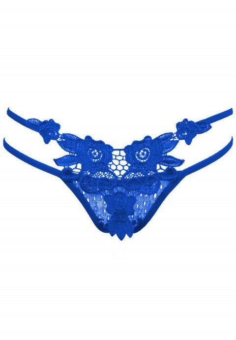 Dual Banded Floral Lace G-string - Late Night Lingerie