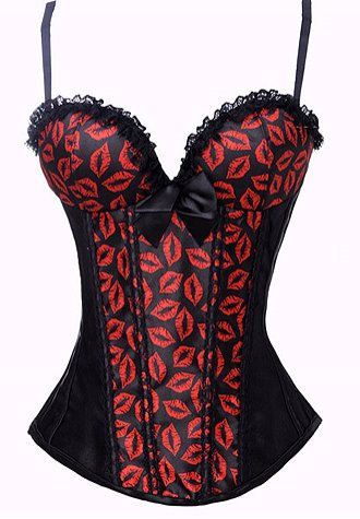 Hot Lips Burlesque Corset