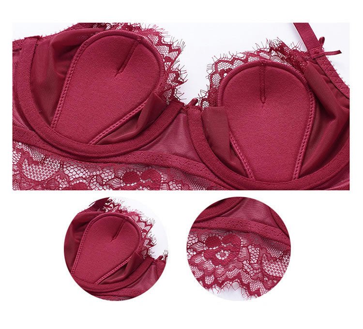 Floral Lace Lingerie Push up Bra Sets - Late Night Lingerie