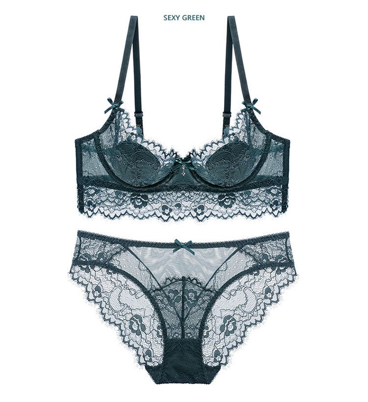 Floral Lace Lingerie Push up Bra Sets - Late Night Lingerie