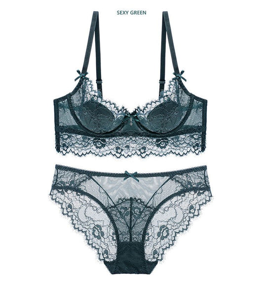 Floral Lace Lingerie Push up Bra Sets - Late Night Lingerie