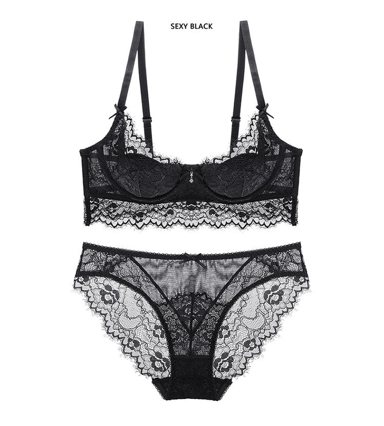 Floral Lace Lingerie Push up Bra Sets - Late Night Lingerie