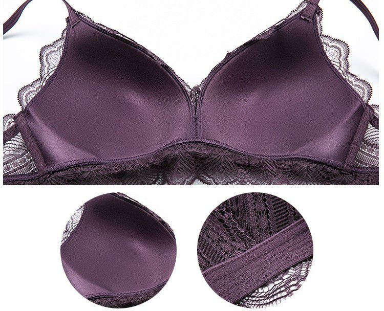 Floral Lace Push Up Bra and Panty Set - Late Night Lingerie