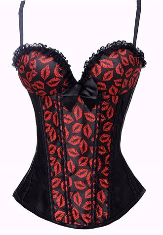 Hot Lips Burlesque Corset - Late Night Lingerie