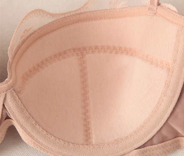 Lace Silk Edge Smooth Demi Bra Lingerie set - Late Night Lingerie