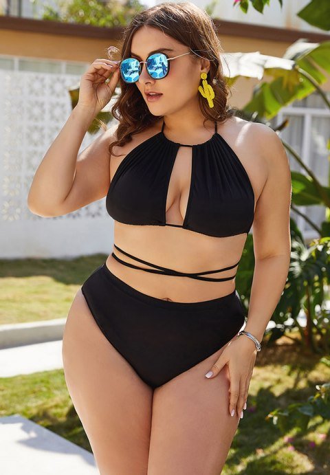 Plus Size Aitutaki Lagoon Bikini Swimsuit - Late Night Lingerie