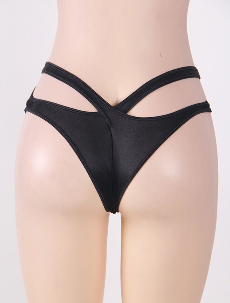 Plus Size Black Open Waist ladies Underwear - Late Night Lingerie
